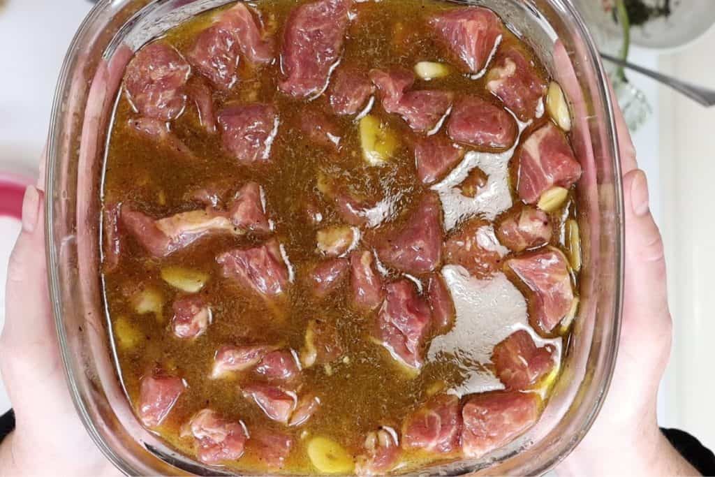 marinate the pork overnight in the fridge