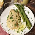one portion of delicious creamy dijon chicken